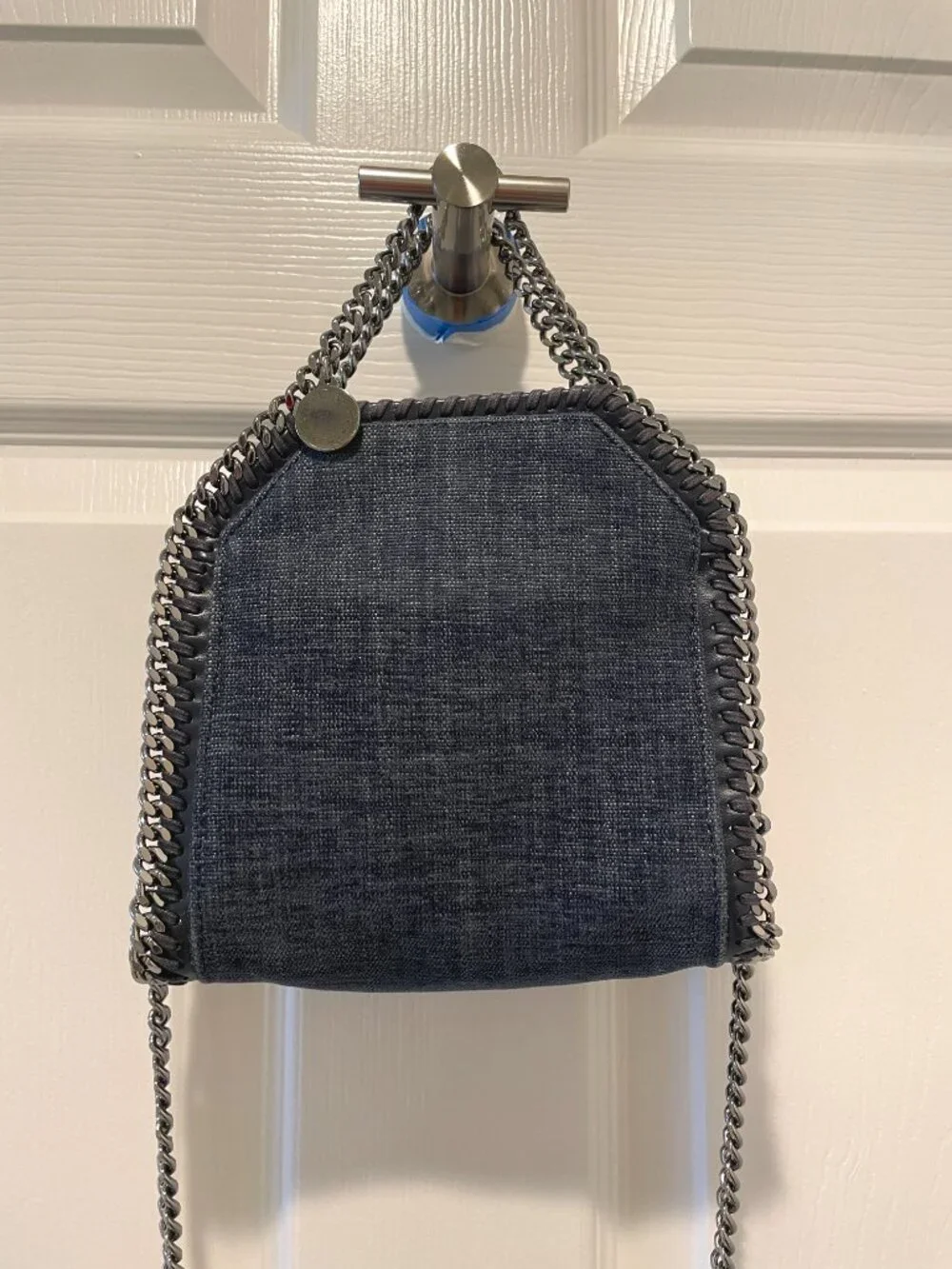 Stella McCartney Falabella Tiny Tote Bag - Blue Denim